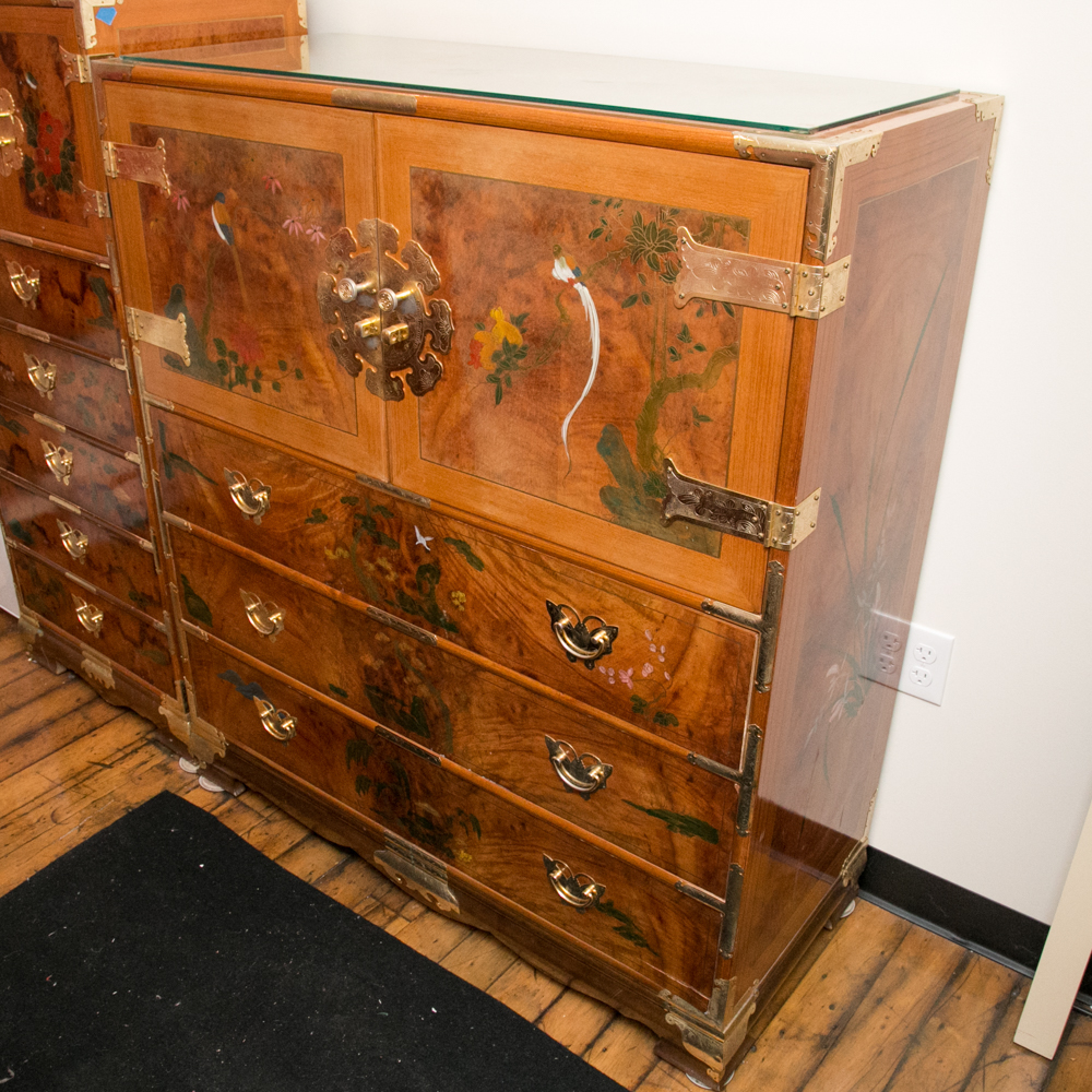 Hand-Painted Chinoiserie Chest