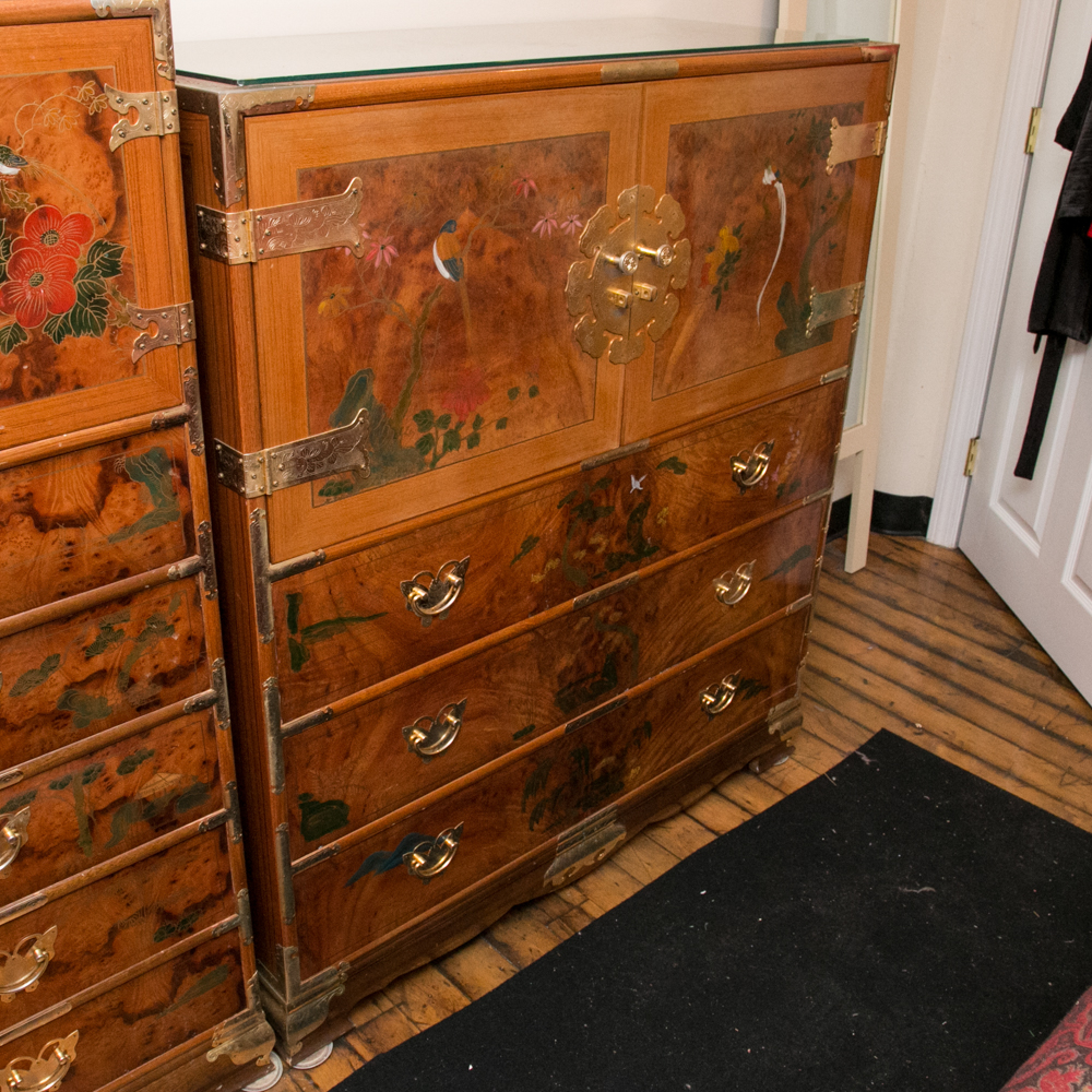 Hand-Painted Chinoiserie Chest