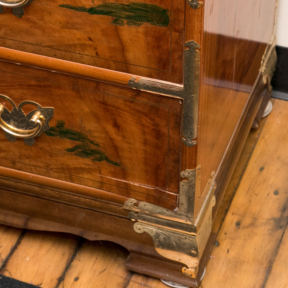 Hand-Painted Chinoiserie Chest
