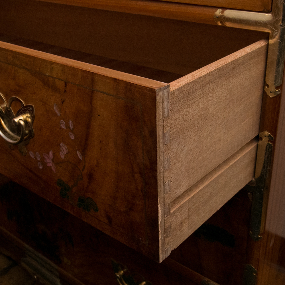 Hand-Painted Chinoiserie Chest