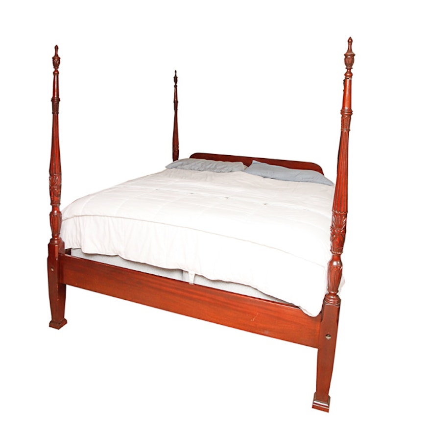 Four Poster Cherry Wood King Size Bed