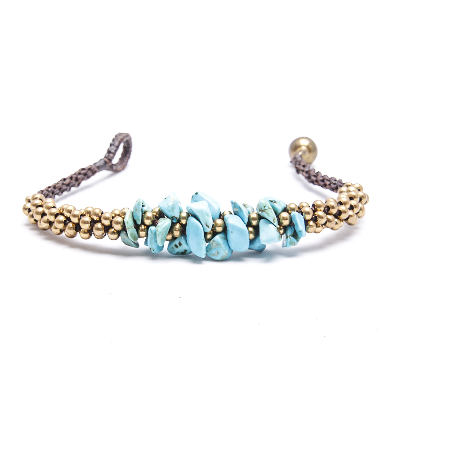 Barse Earrings with Two Chunky Bracelets