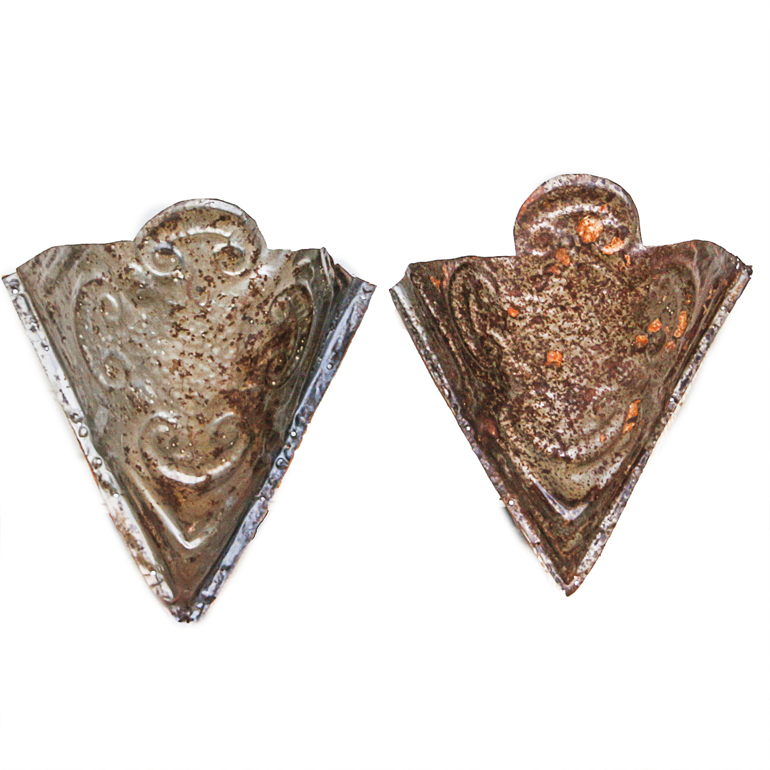 Antique Pressed Tin Sconces