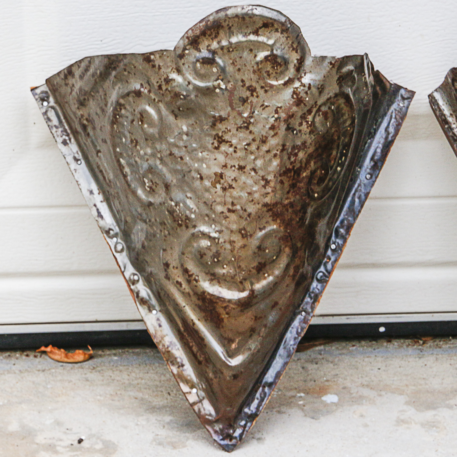 Antique Pressed Tin Sconces