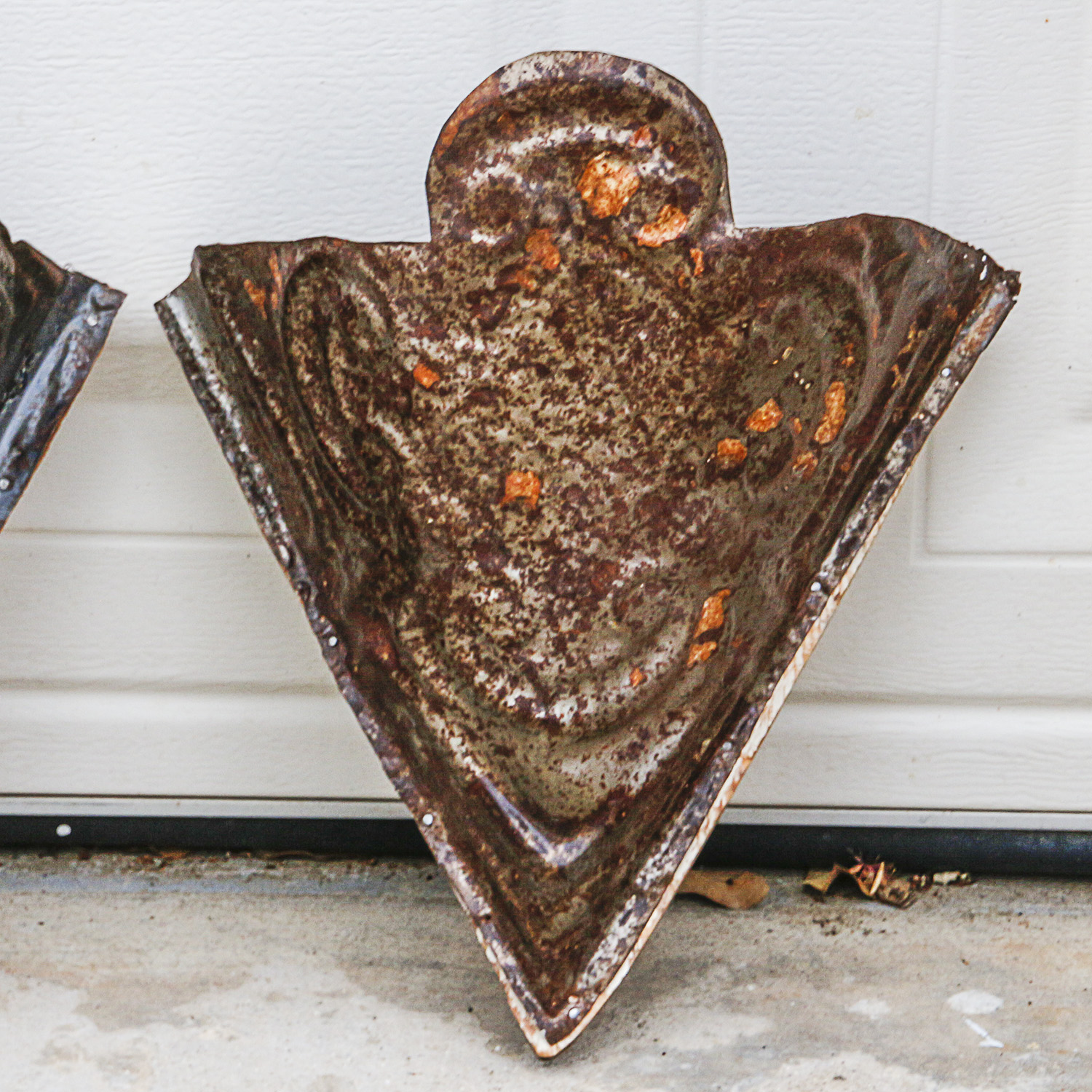 Antique Pressed Tin Sconces