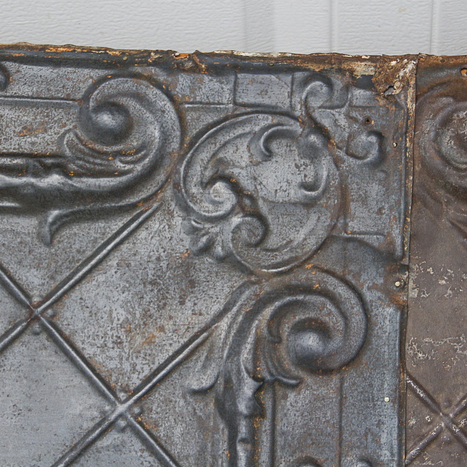 Pressed Tin Overmantle