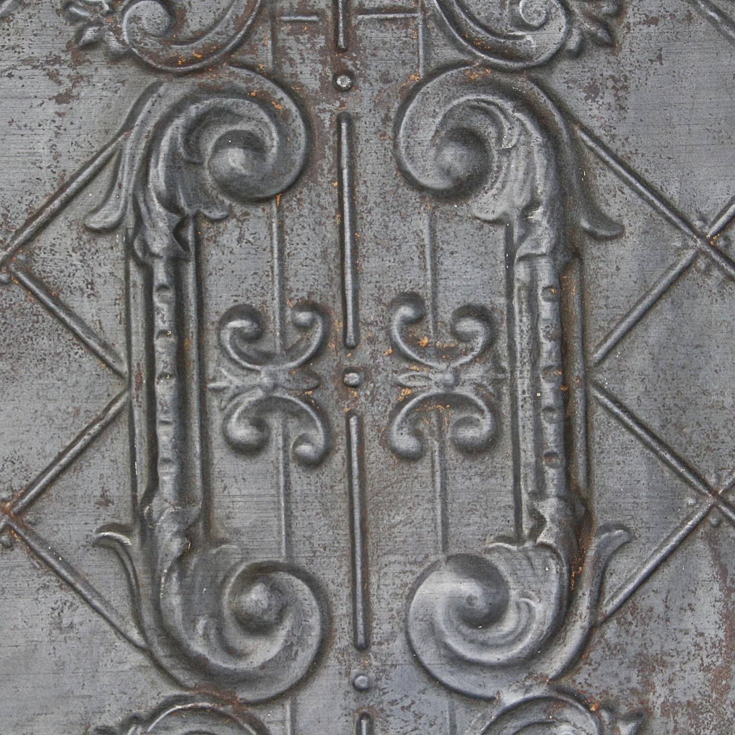 Pressed Tin Overmantle