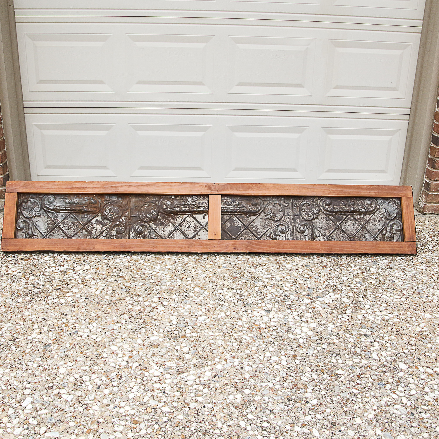 Pressed Tin Overmantle