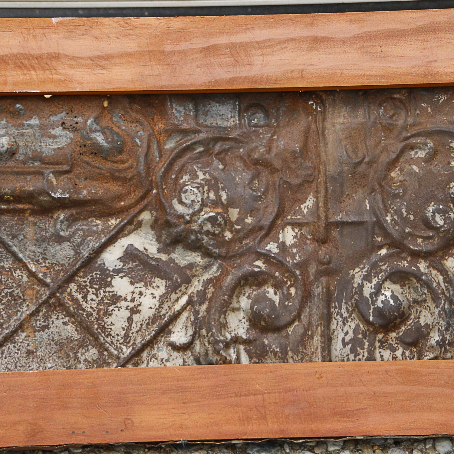 Pressed Tin Overmantle