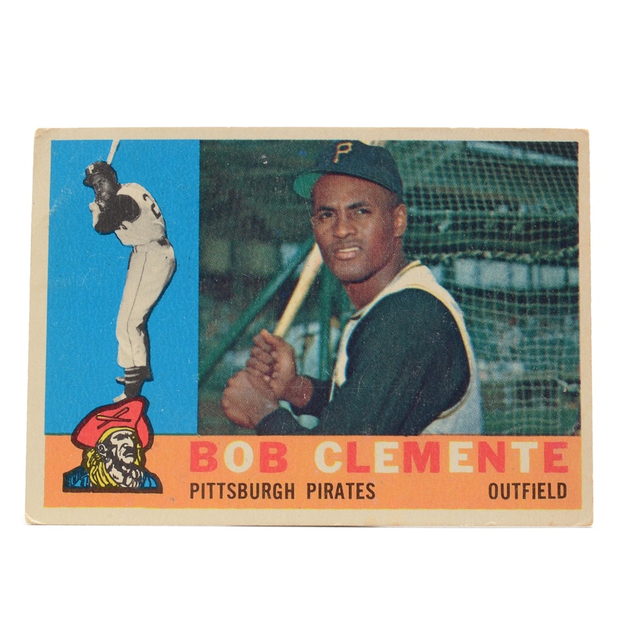 1960 Bob Clemente Topps Baseball Card