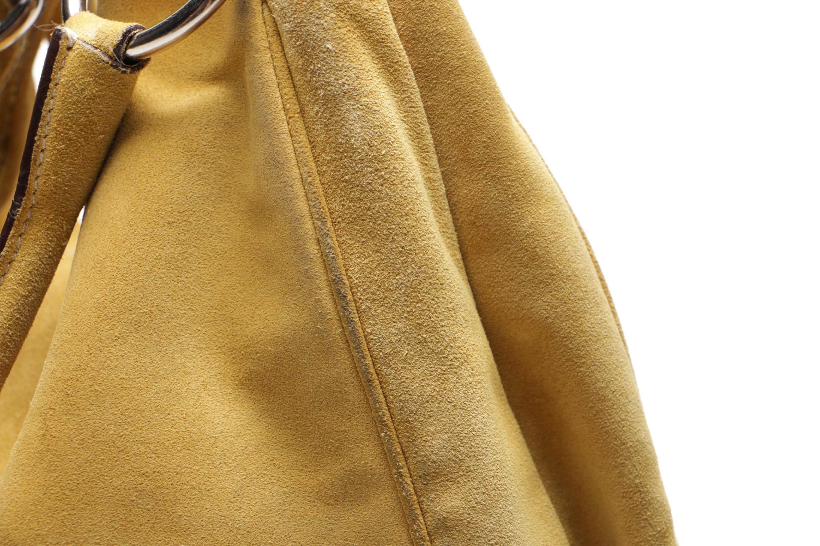 Prada Suede Hobo Shoulder Bag