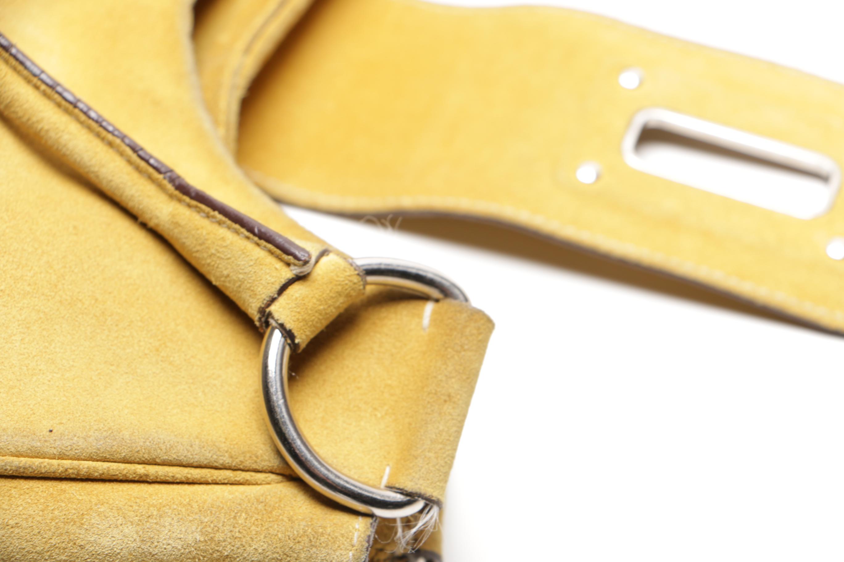 Prada Suede Hobo Shoulder Bag