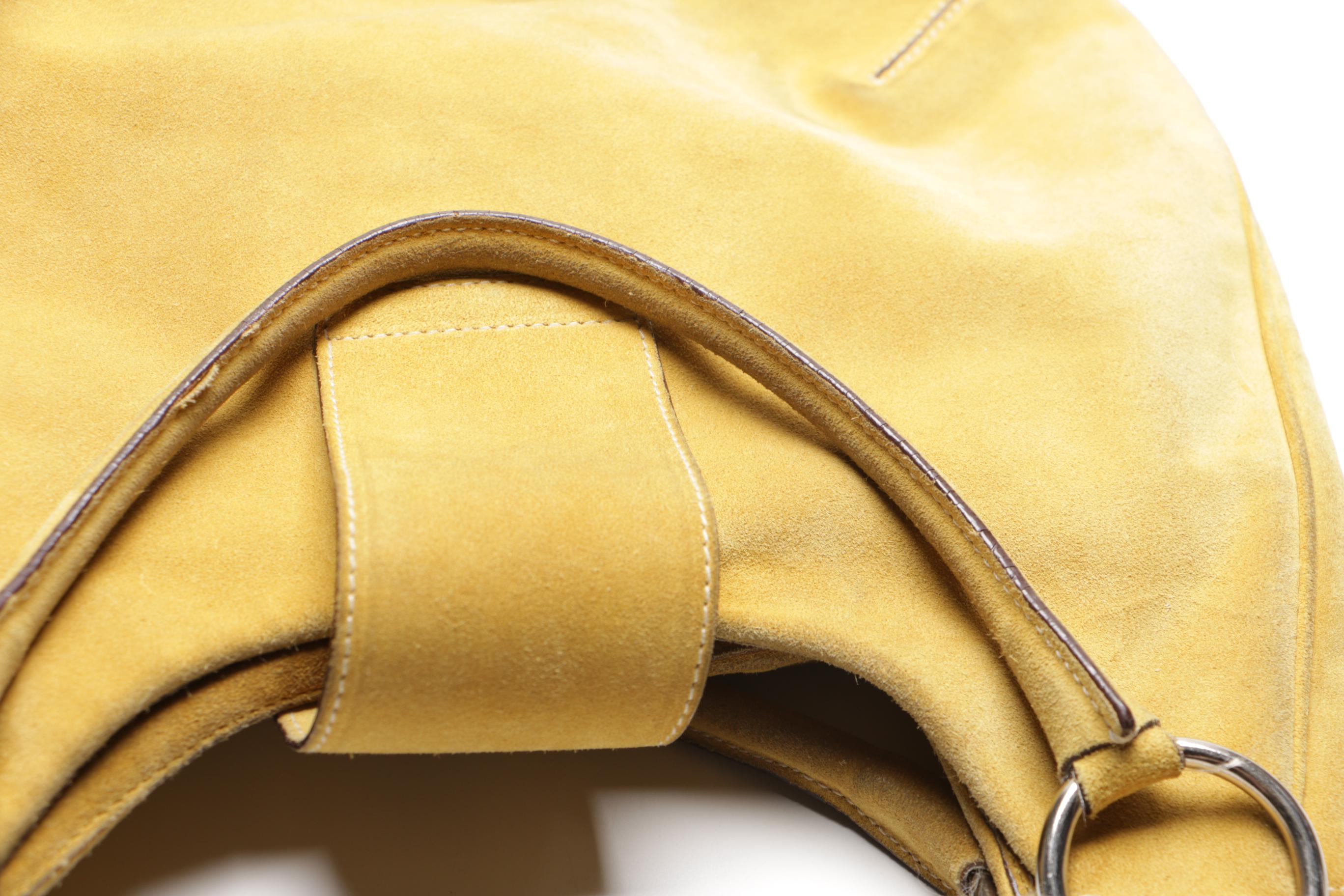 Prada Suede Hobo Shoulder Bag