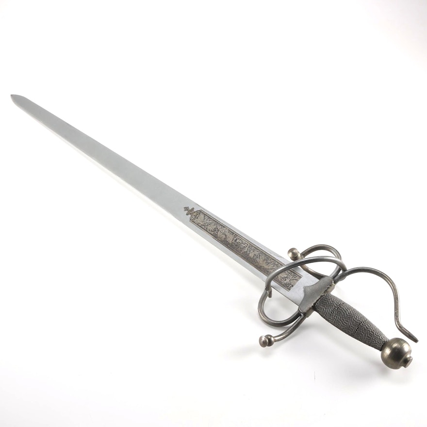 Reproduction Colada Sword With Swept Hilt