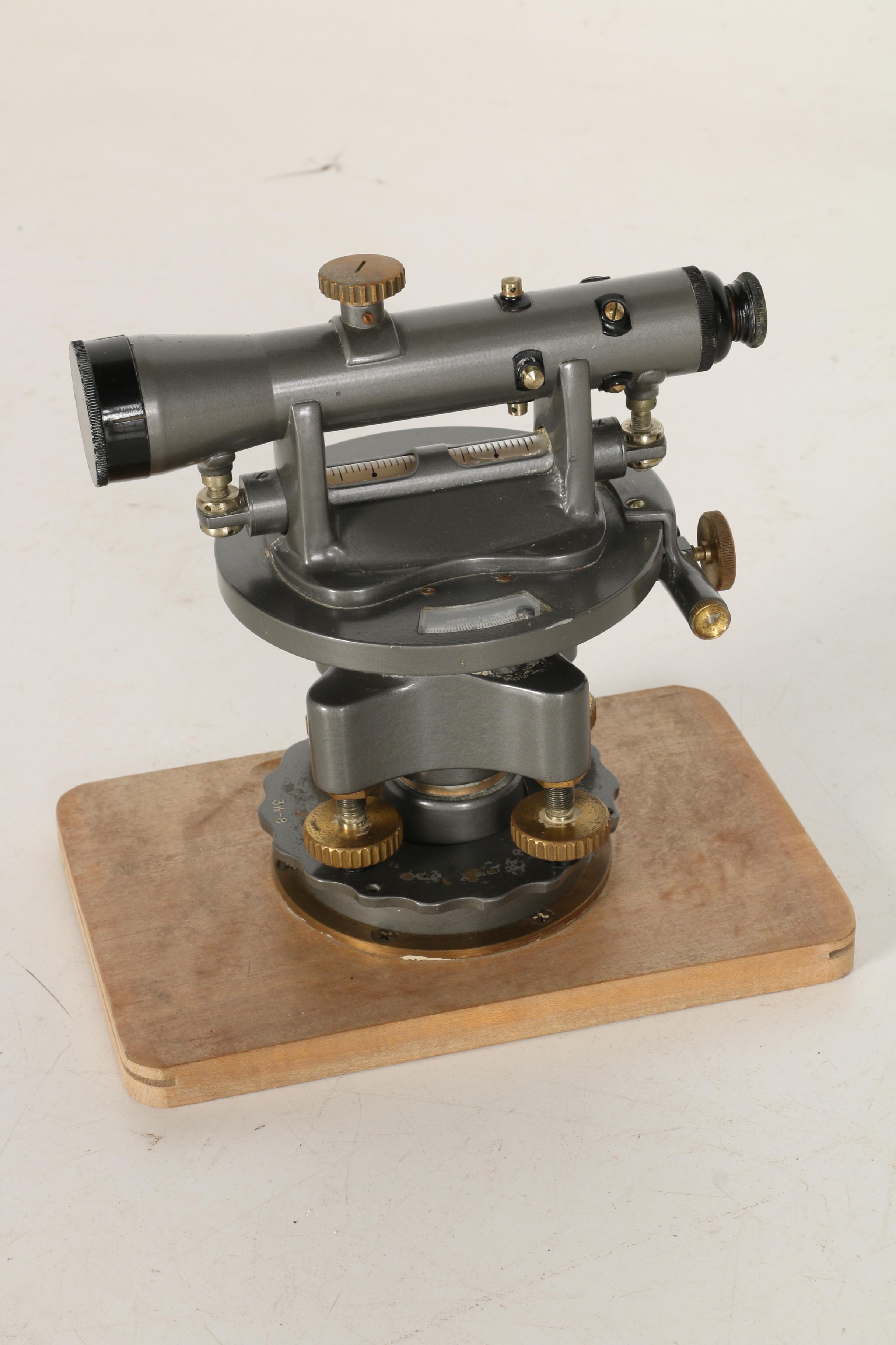 Vintage Surveying Equipment Featuring Brunson Builder's Level