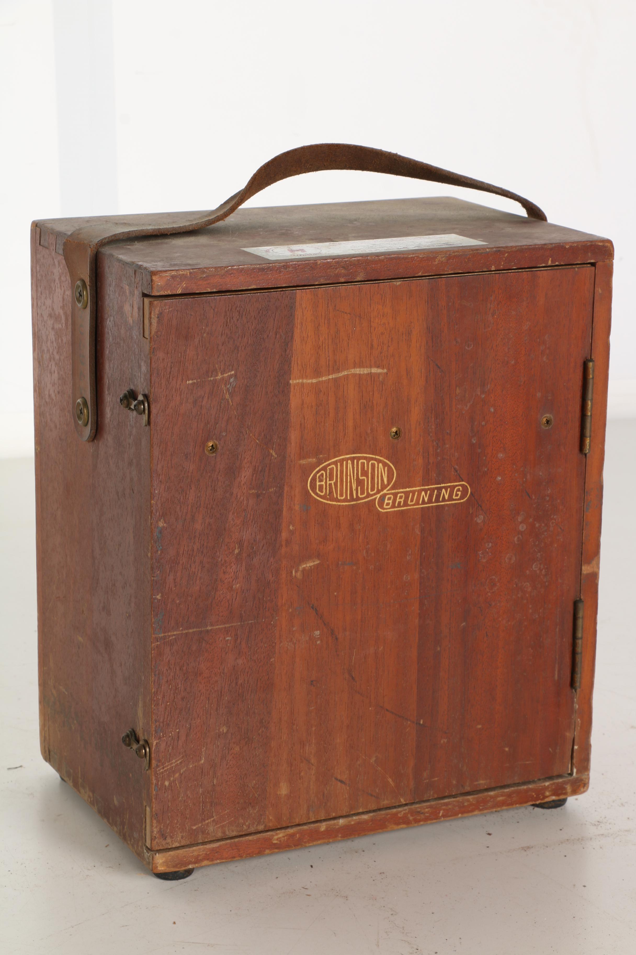 Vintage Surveying Equipment Featuring Brunson Builder's Level