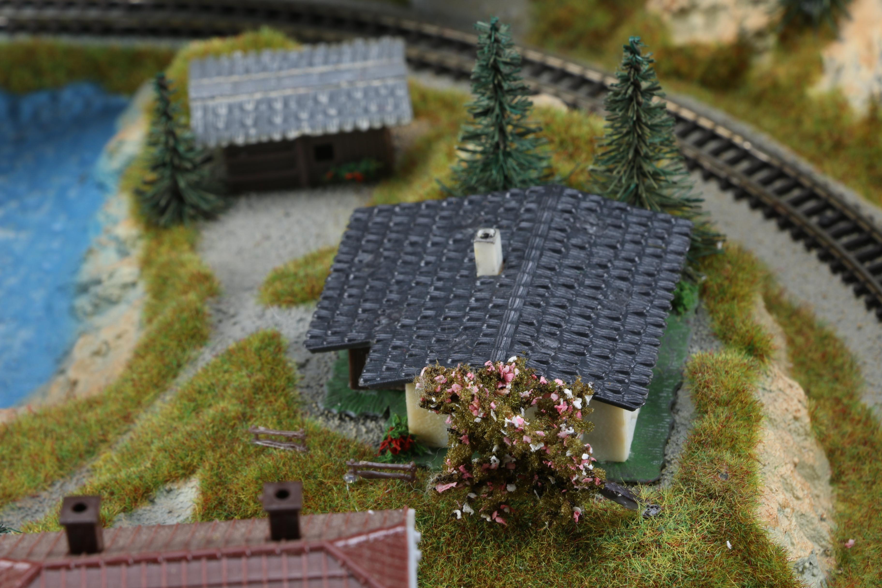 Motorized Miniature Train Set in Leather Attaché Case