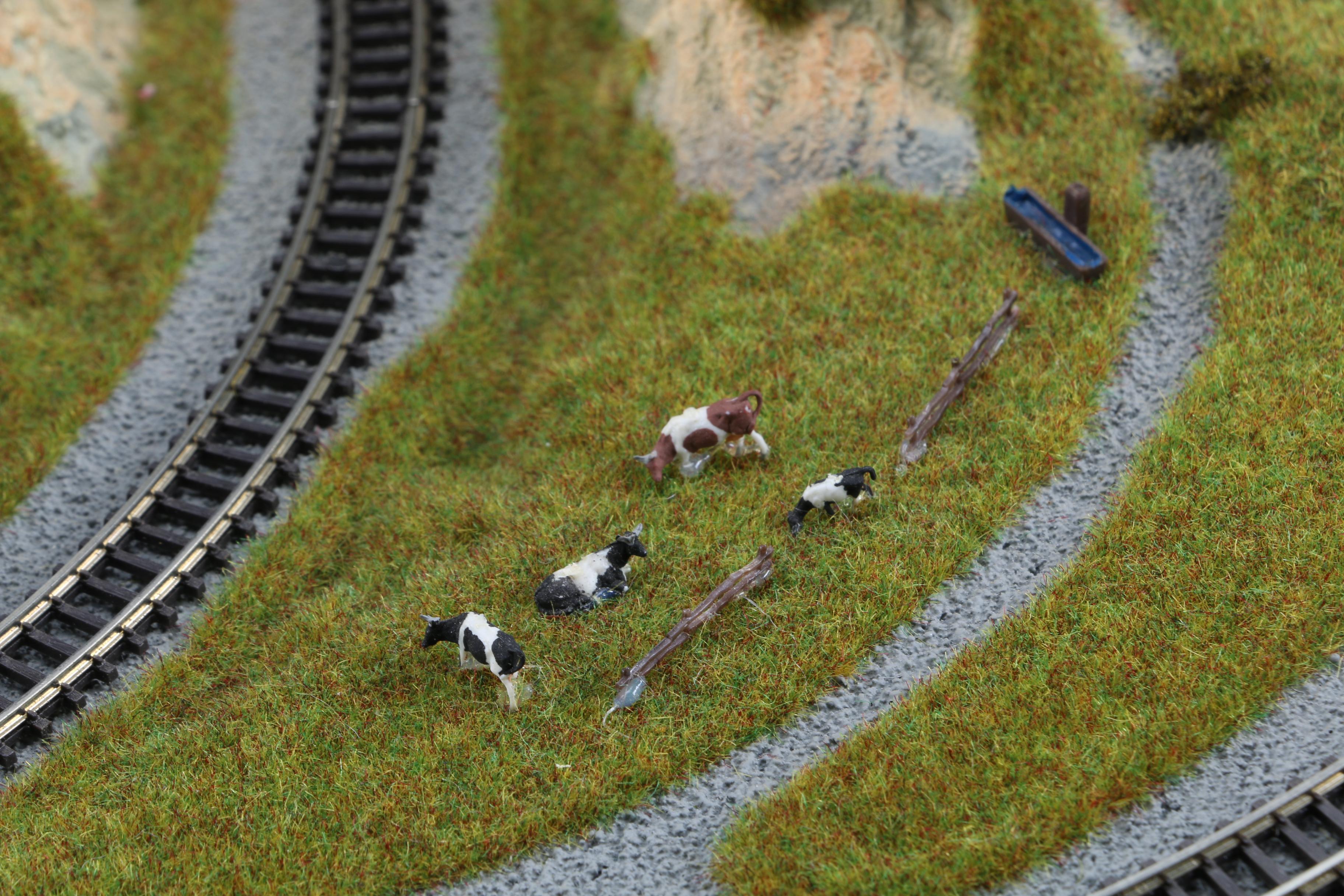 Motorized Miniature Train Set in Leather Attaché Case