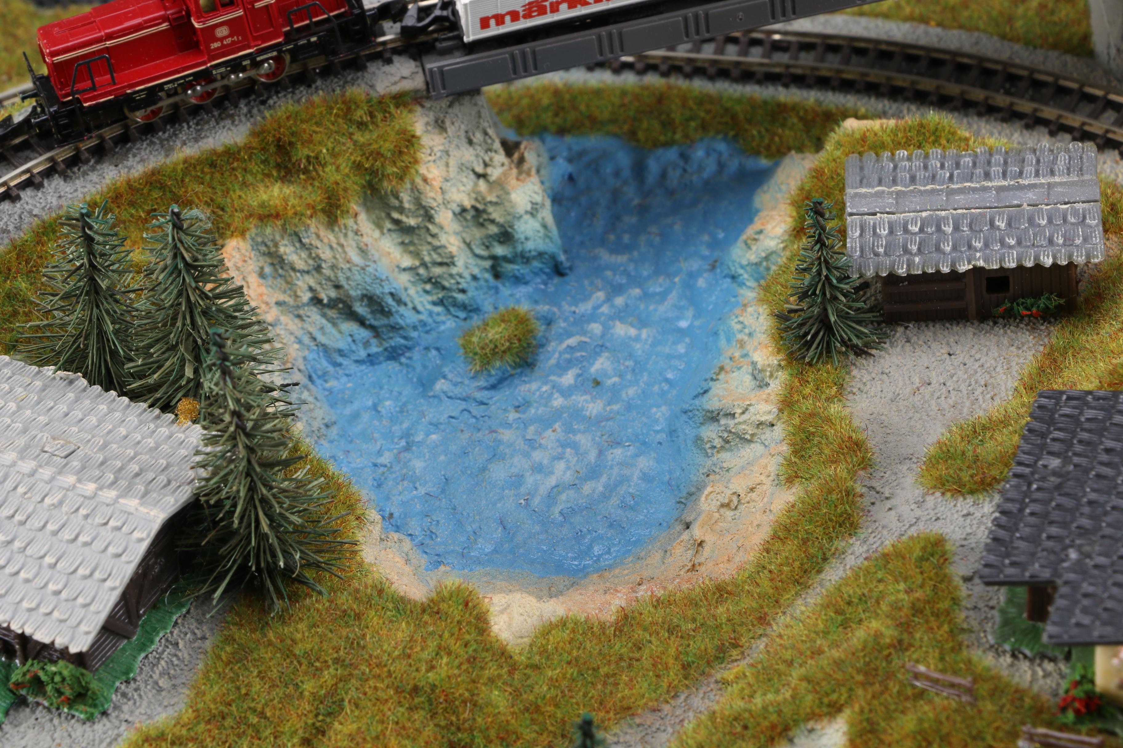 Motorized Miniature Train Set in Leather Attaché Case