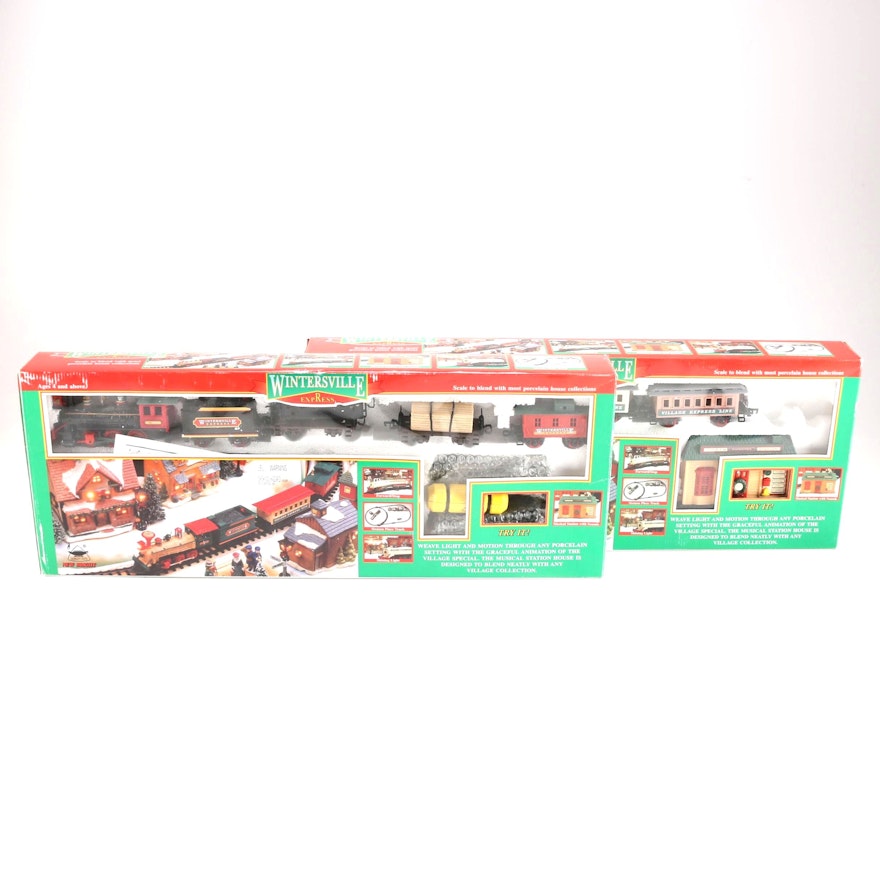 Pair of Winterville Express Train Sets