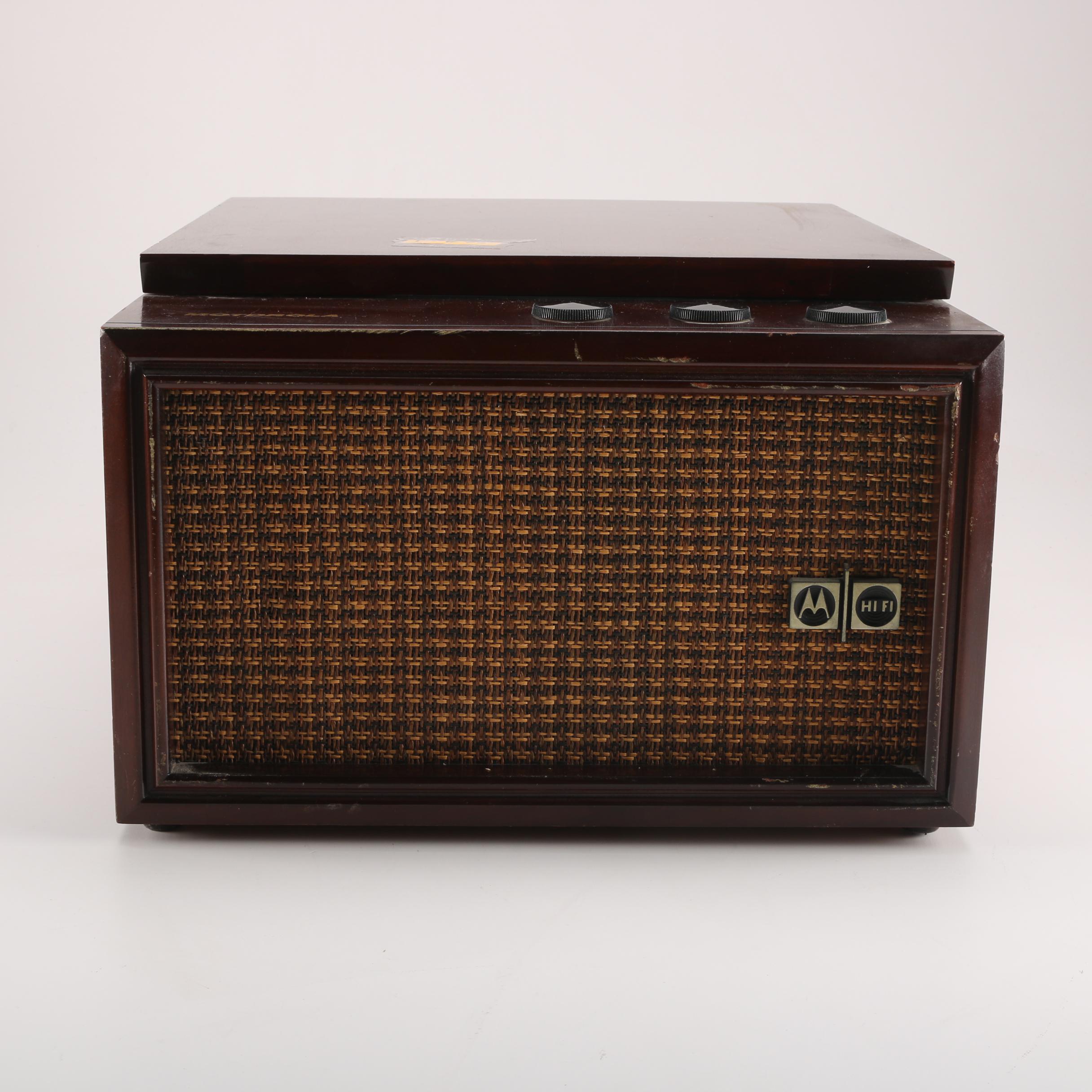 Vintage Motorola Tube Stereo and Turntable