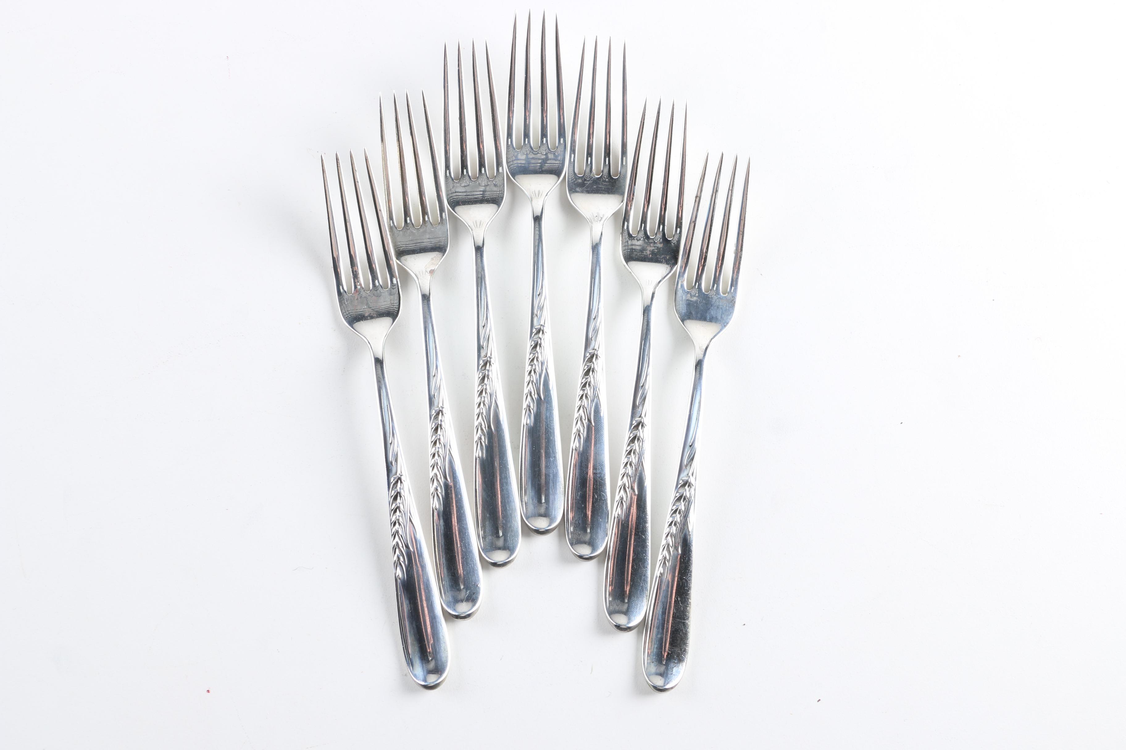 Reed & Barton "Silver Wheat" Sterling Silver Flatware Set