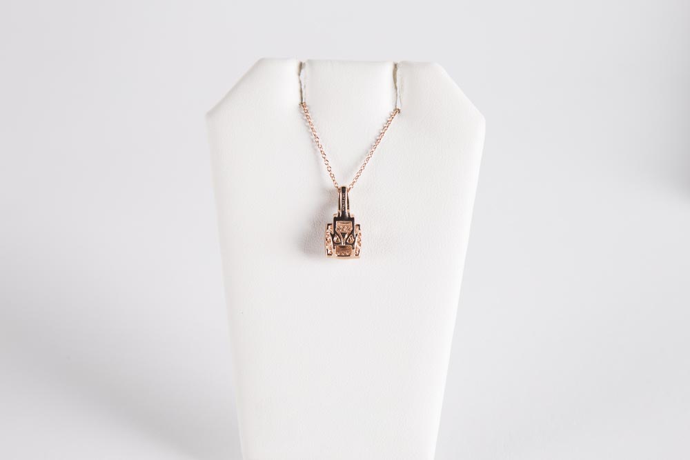 Le Vian 14K Rose Gold Chocolate and White Diamond Pendant on 14K Chain