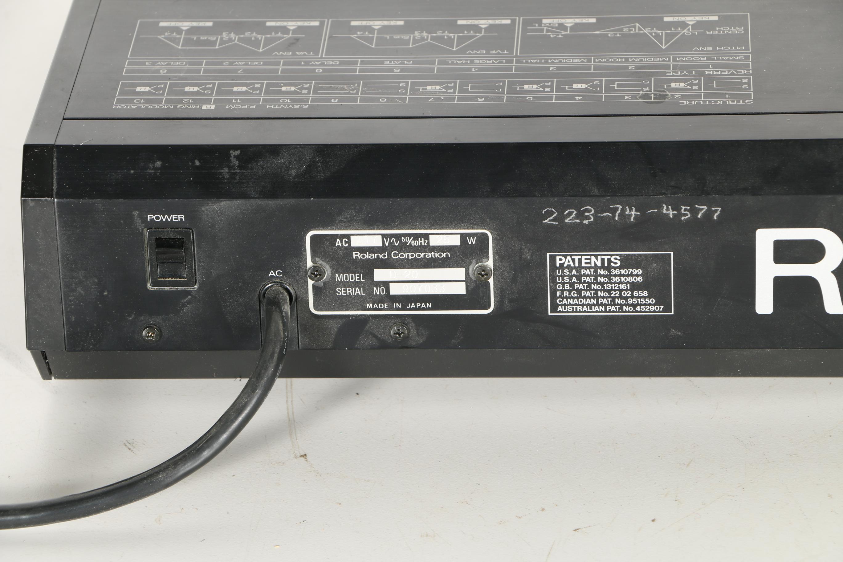 Vintage Roland D-20 Synthesizer and Multi-Track Sequencer