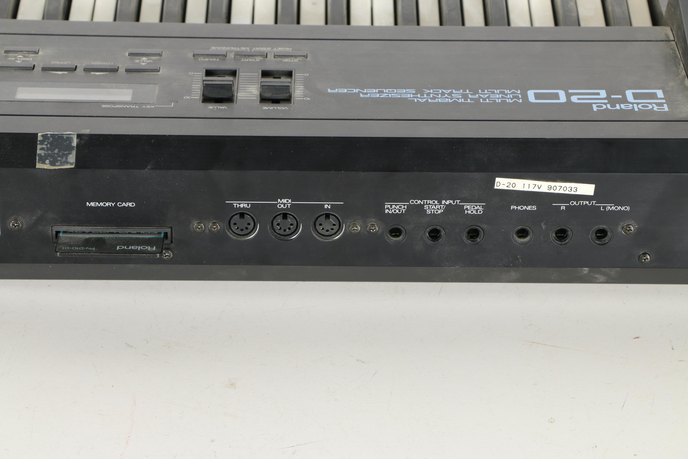 Vintage Roland D-20 Synthesizer and Multi-Track Sequencer