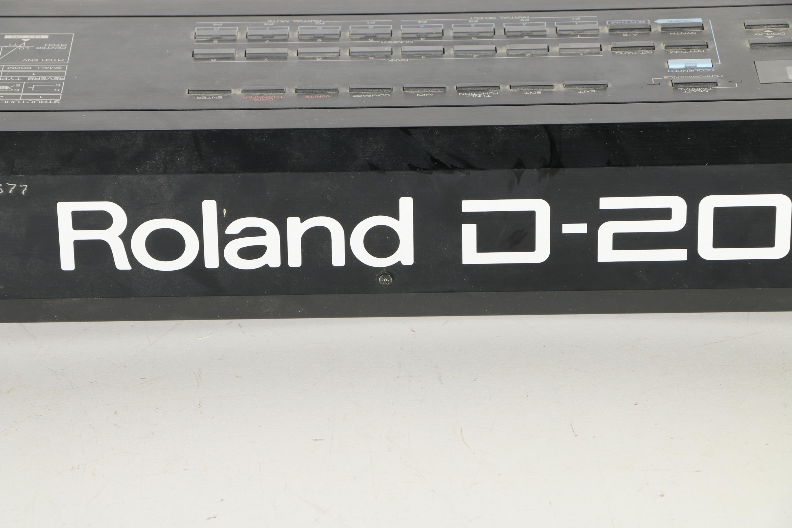 Vintage Roland D-20 Synthesizer and Multi-Track Sequencer