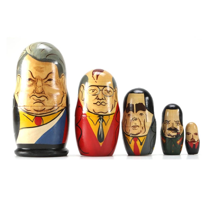 Soviet Leaders Nesting Dolls