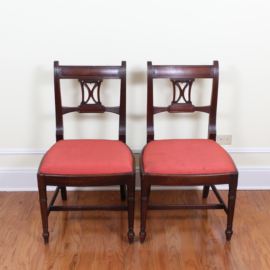 Pair of Mahogany Side Chairs