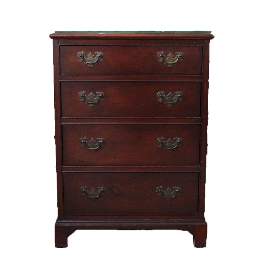 Diminutive Mahogany Four Drawer Chest Nightstand