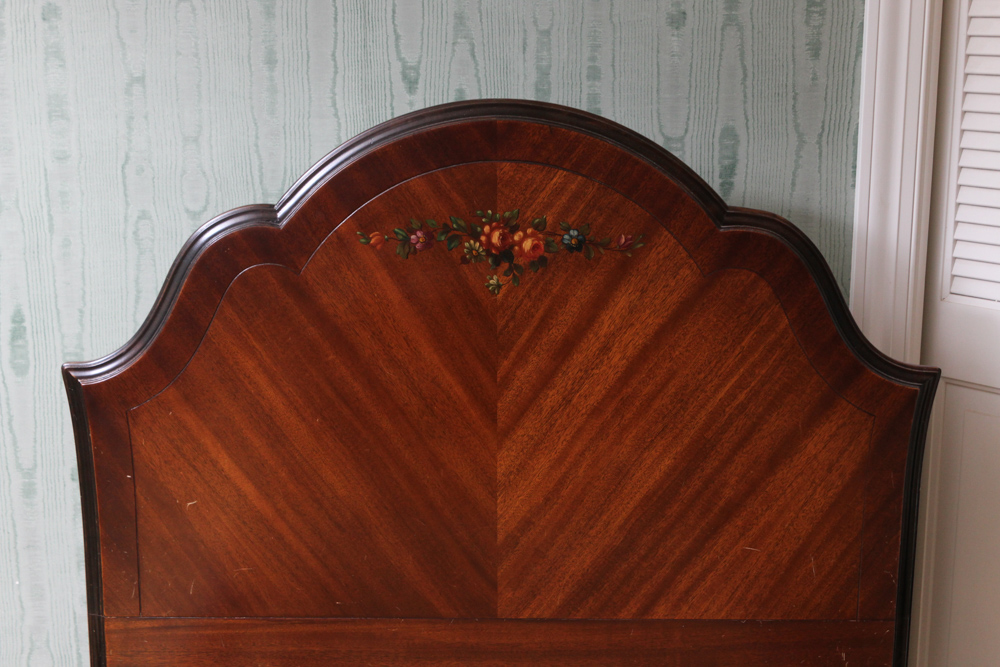 Robert W. Irwin Mahogany Twin Bed