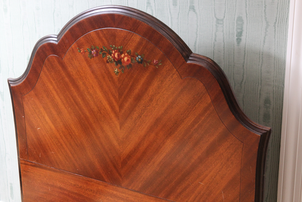 Robert W. Irwin Mahogany Twin Bed