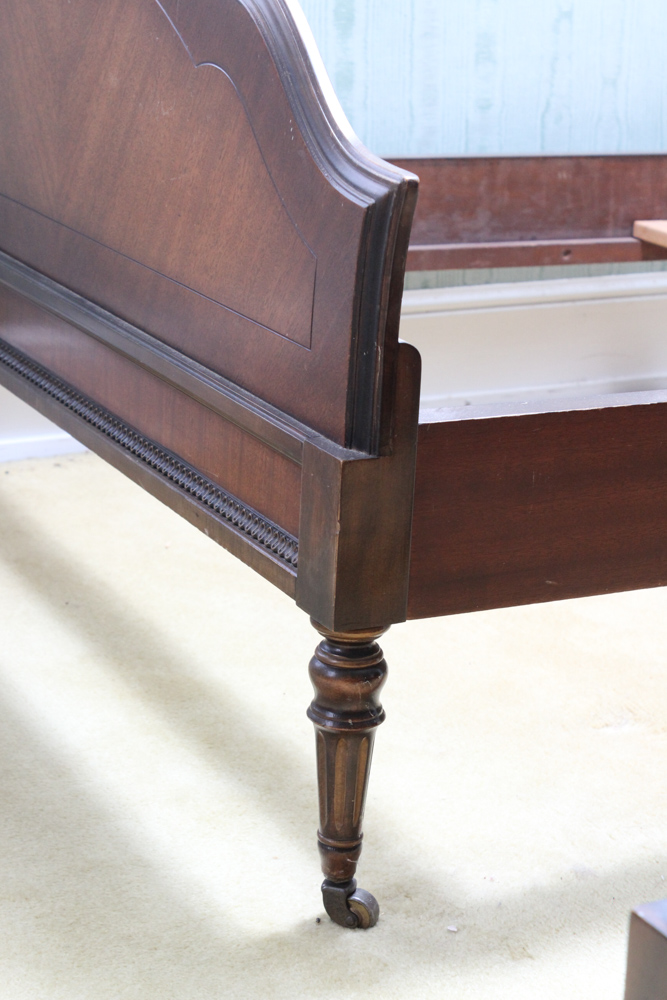 Robert W. Irwin Mahogany Twin Bed