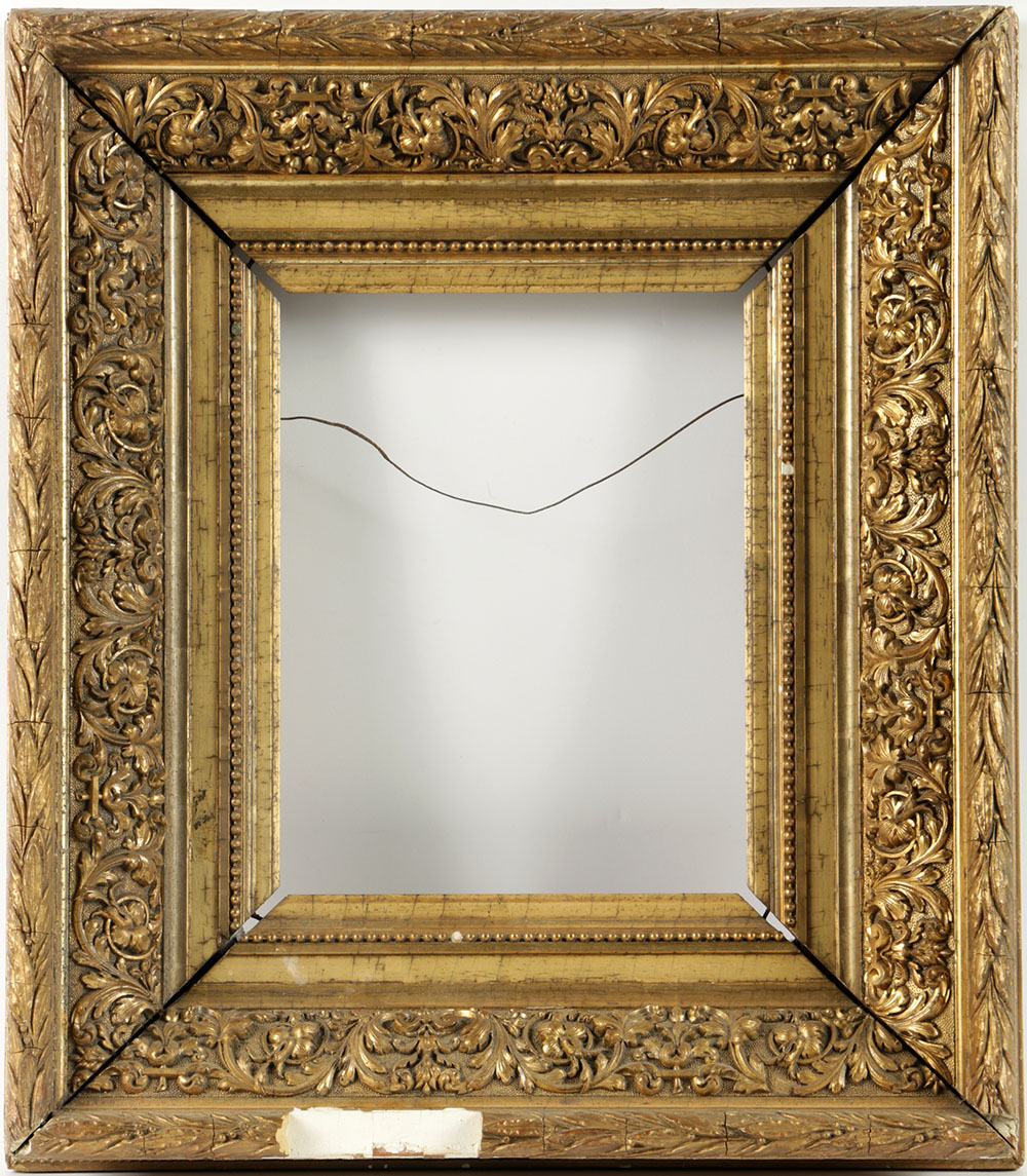 Antique French Barbizon Style Gilt and Gesso Frame