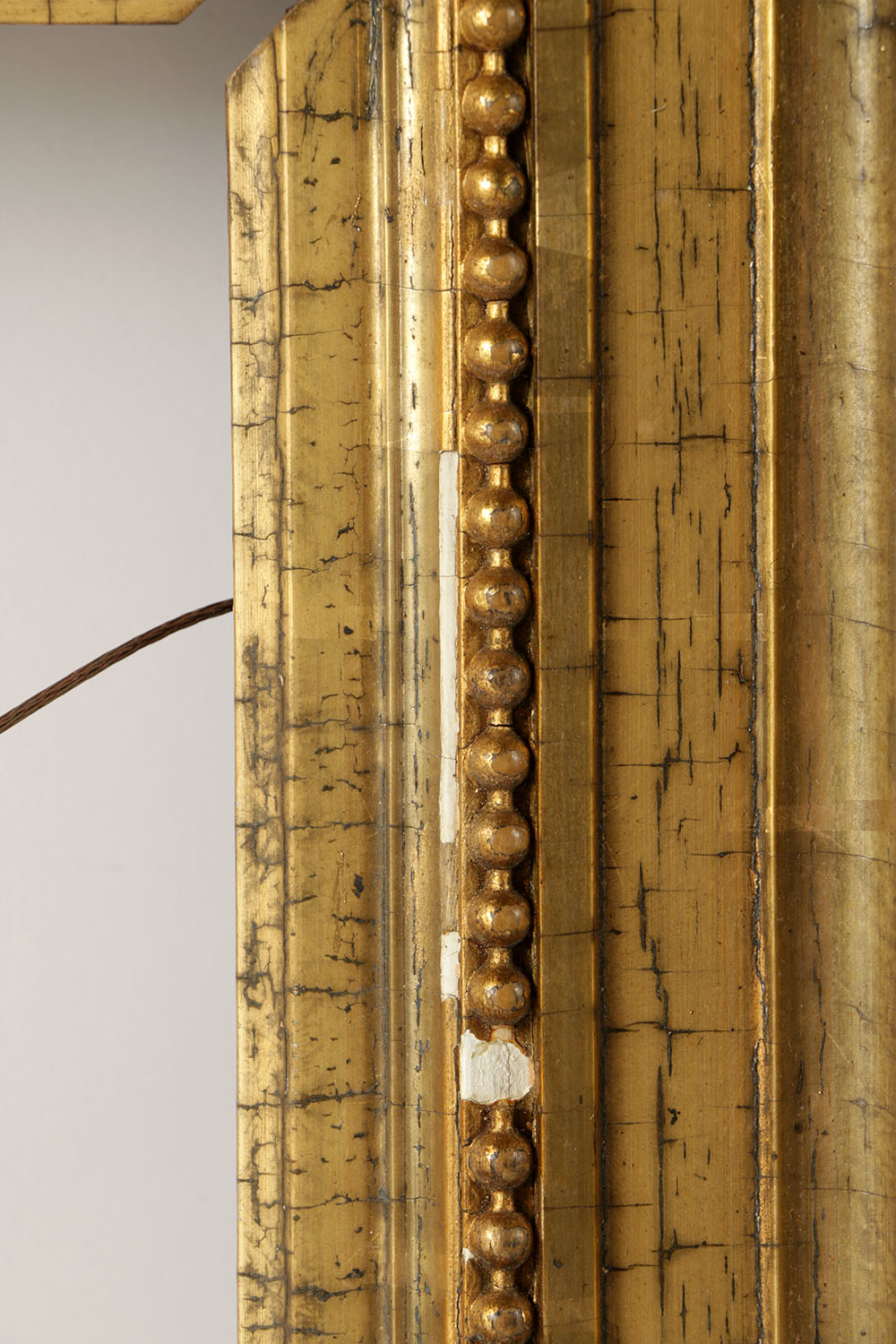 Antique French Barbizon Style Gilt and Gesso Frame