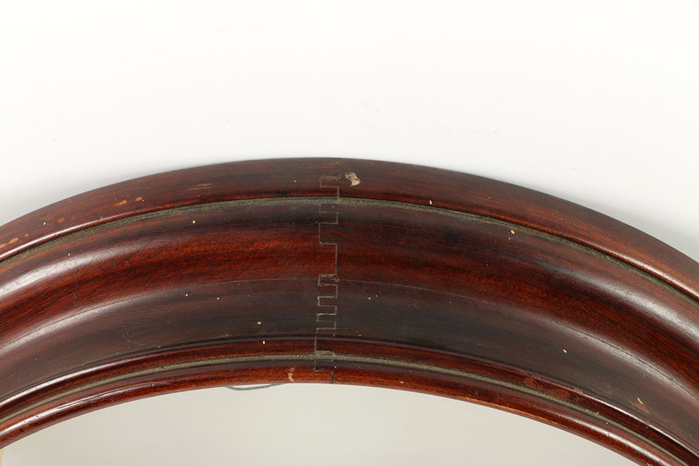 Late 19th-Century Wooden Oval Frame