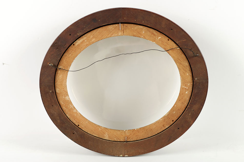 Late 19th-Century Wooden Oval Frame