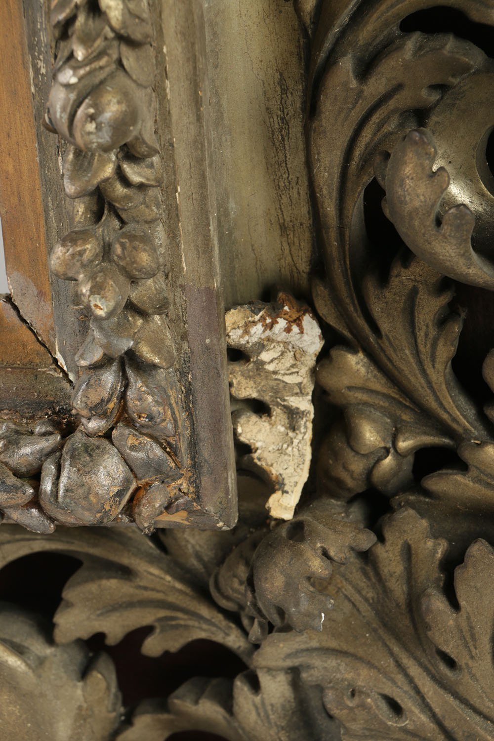 19th-Century Shadow Box Style Frame with Gilt and Gesso