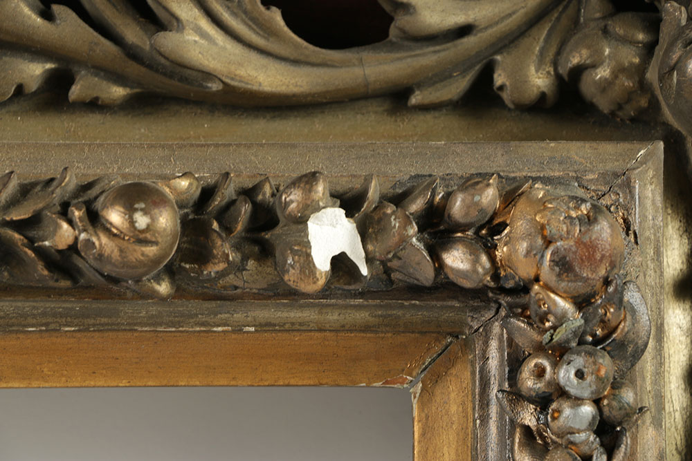 19th-Century Shadow Box Style Frame with Gilt and Gesso