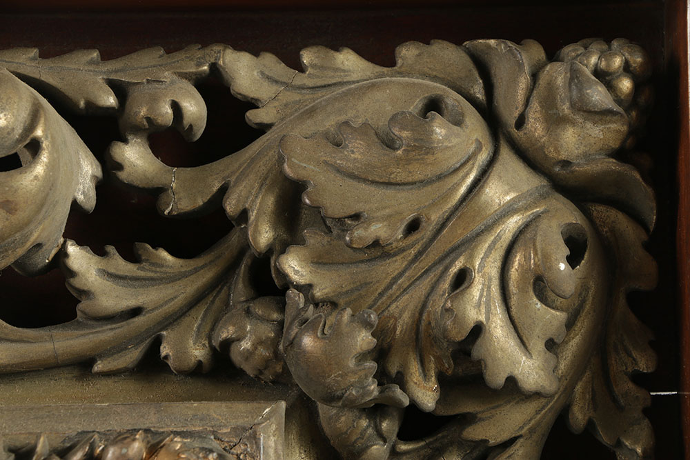 19th-Century Shadow Box Style Frame with Gilt and Gesso