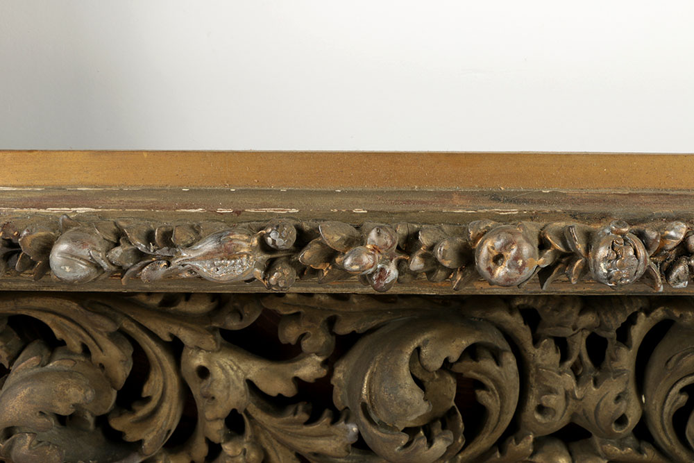 19th-Century Shadow Box Style Frame with Gilt and Gesso