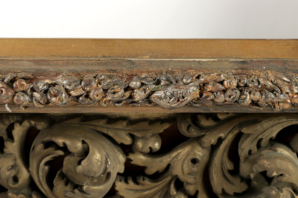 19th-Century Shadow Box Style Frame with Gilt and Gesso