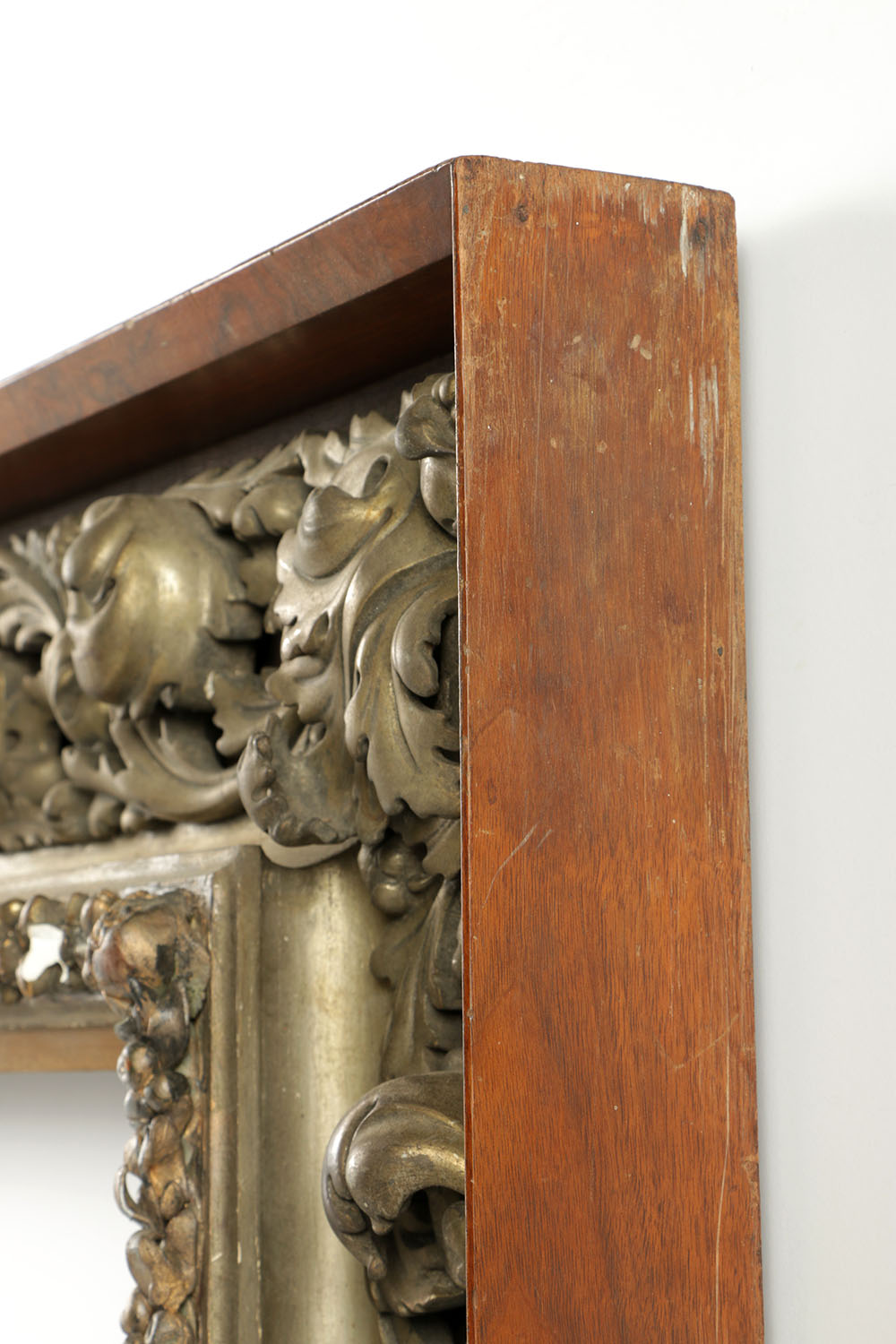 19th-Century Shadow Box Style Frame with Gilt and Gesso