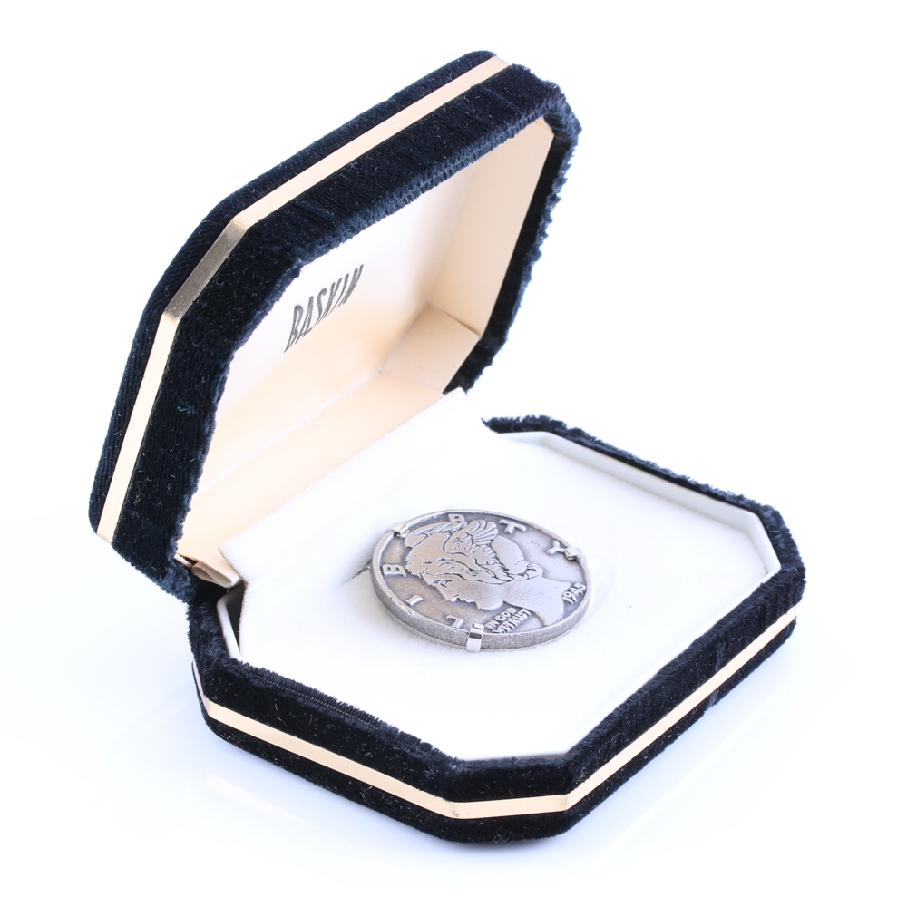 Cast Mercury Dime Replica Money Clip