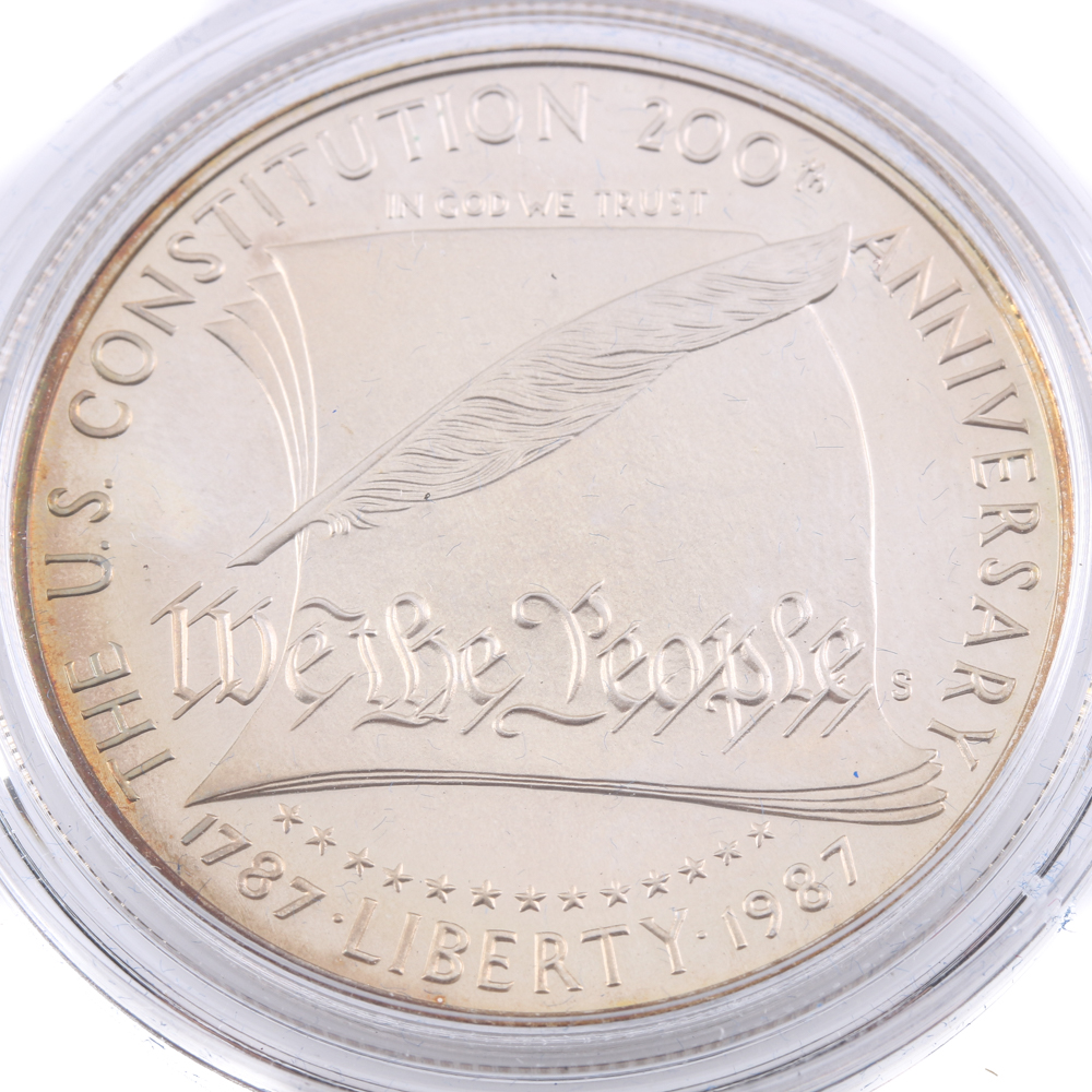 1987 U.S. Constitution Commemorative Silver Dollar