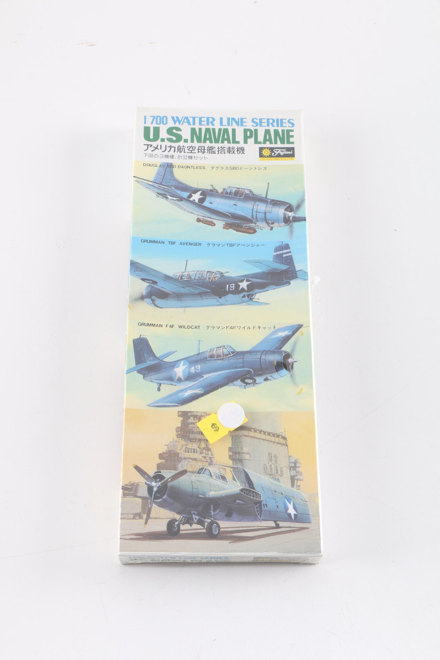 Assortment of Model Plane Kits Including Tsukuda and Fujimi