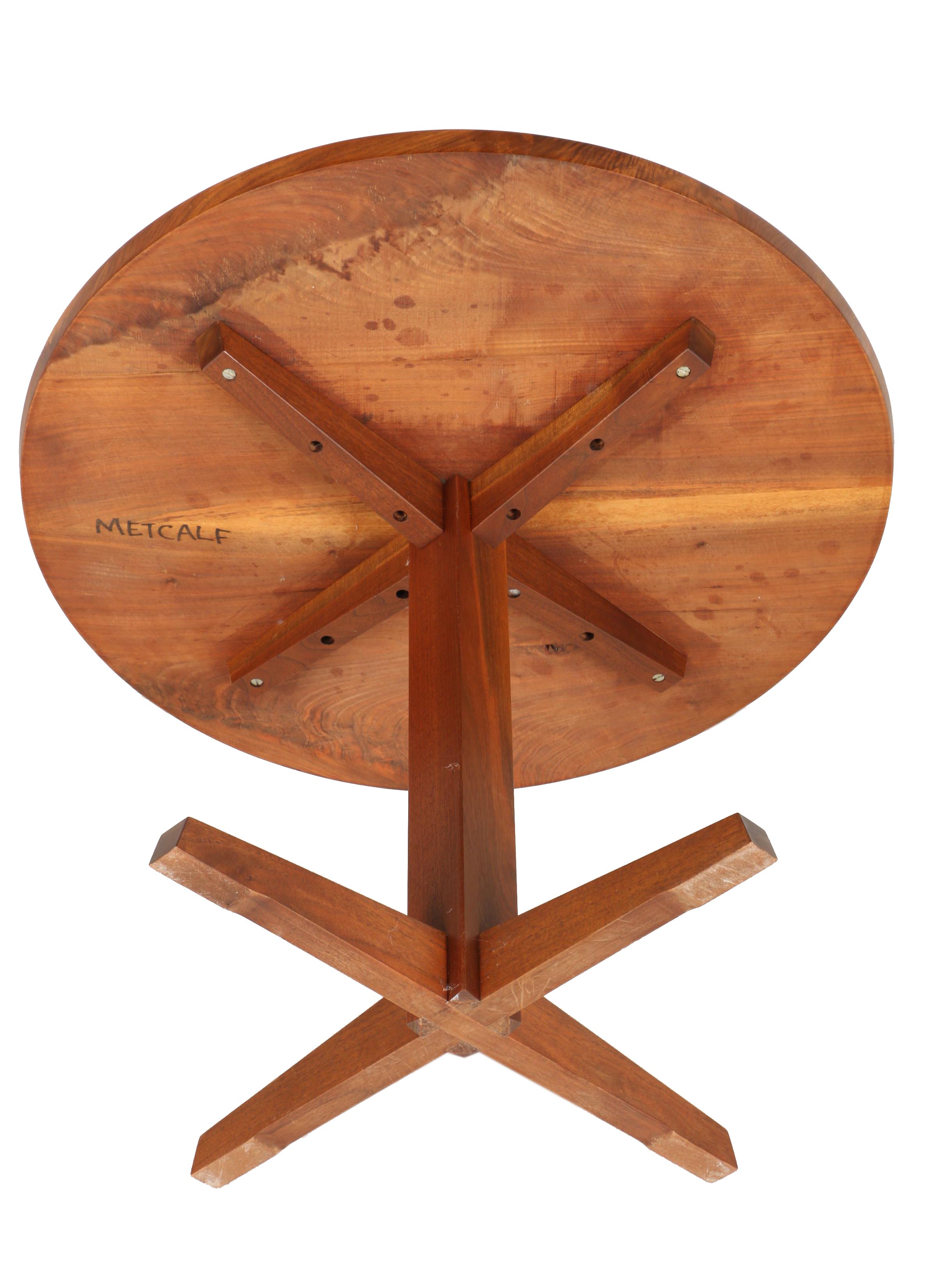 Vintage George Nakashima Round Pedestal Table With Provenance